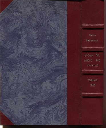 BELLONOTTO  P. -  Storia del Medio Evo dal 476 al 1313. Torino, 1913.  Pp. 687, ill. nel testo. ril. \ pelle con scritte, buono stato, raro.