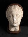 Roman Marble Head of a Woman, 1st century BC - 1st century AD; height (with wooden support) cm 16,8; height cm 21
