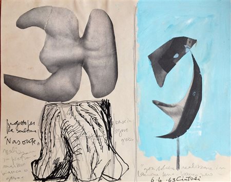 CLAUDIO CINTOLI, Nasonte, progetto per scultura 6.4.63