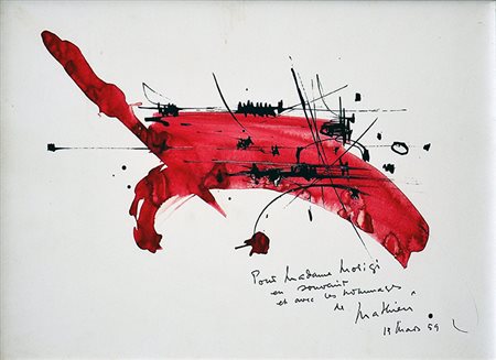 GEORGES MATHIEU, Senza titolo, 1959