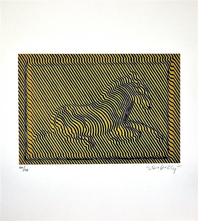 VIKTOR VASARELY, La zebra, 1978