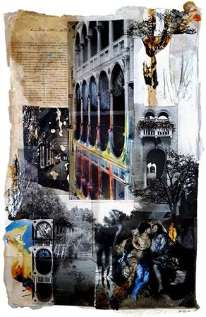 MAURIZIO PILO',  Riflessi di due alberi a Venezia, 2020