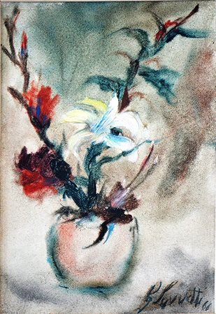 GIOVANNI LOVETTI, Vaso di fiori, 1966
