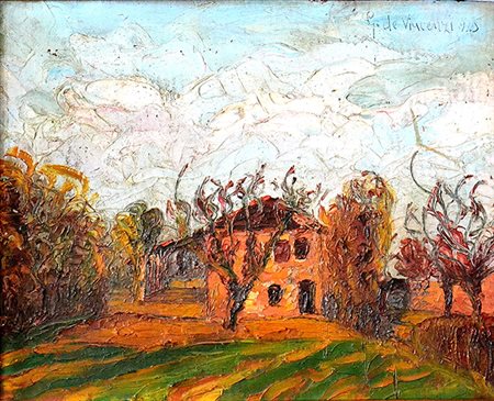 GIORGIO DE VINCENZI, Paesaggio, 1923