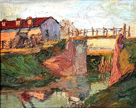 GIORGIO DE VINCENZI, Paesaggio, 1923