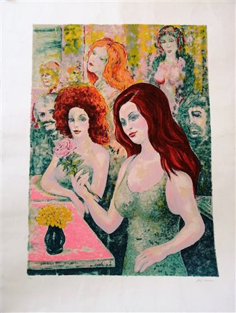 Aligi Sassu “Caffè greco”