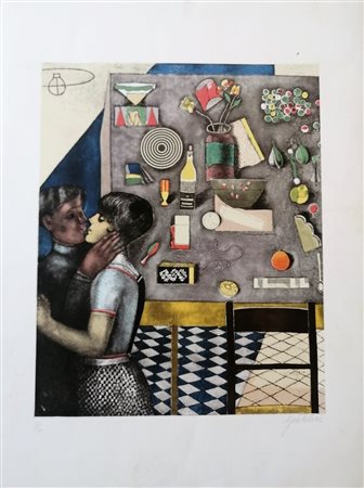 Franco Gentilini “Il bacio” 1983