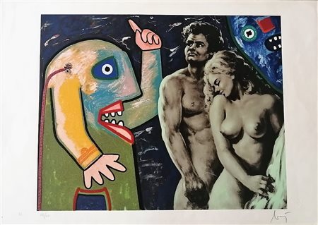 Enrico Baj “Adamo ed Eva” 1986