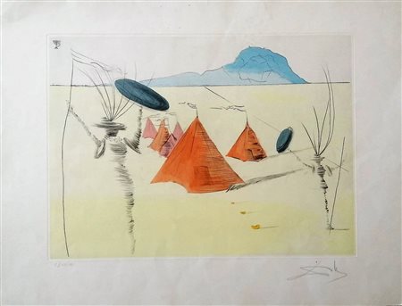Salvador Dalì “Le 12 Tribù di Israele, Tribù di 	Gad” 1974