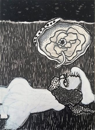 Guillaume Corneille “La rosa bianca” 1974