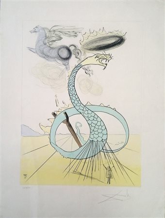 Salvador Dalì “Le 12 Tribù di Israele – Agnel” 1974