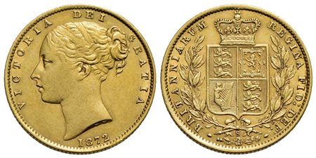 AUSTRALIA - Vittoria (1837-1901) - Sterlina - 1872 S - Stemma - AU Kr. 6<br>qSPL
