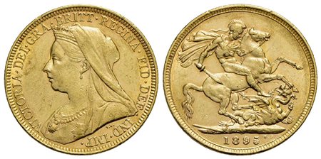 AUSTRALIA - Vittoria (1837-1901) - Sterlina - 1895 M - Velata - AU Kr. 13<br>SPL+