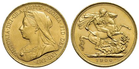 AUSTRALIA - Vittoria (1837-1901) - Sterlina - 1900 S - Velata - AU Kr. 13<br>SPL-FDC