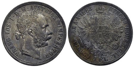 AUSTRIA - Francesco Giuseppe (1848-1916) - Fiorino - 1883 - AG Kr. 2222<br>qFDC/FDC