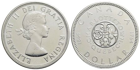 CANADA - Elisabetta II (1952) - Dollaro - 1964 - Charlottetown - AG Kr. 58<br>FDC