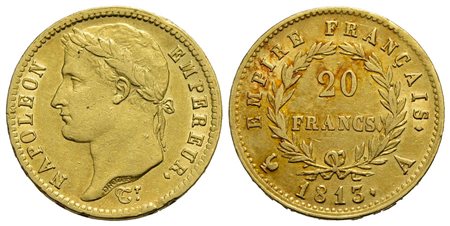 FRANCIA - Napoleone I, Imperatore (1804-1814) - 20 Franchi - 1813 A - Testa laureata - AU Kr. 695.1<