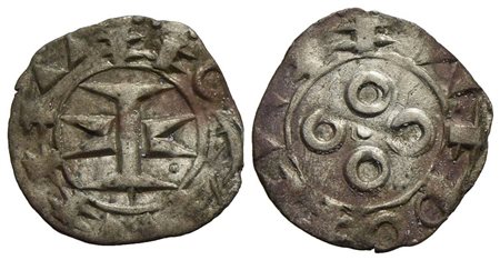 FRANCIA - MELGUEIL - Raimond (1129-1158) - Denaro - (MI g. 0,85) Poey d'Avant 3845<br>BB-SPL