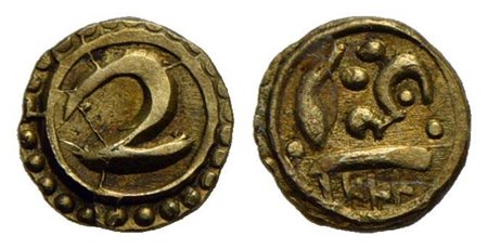 INDIA - Repubblica - Fanam - 17°-18° secolo - (AU g. 0,33)<br>SPL+