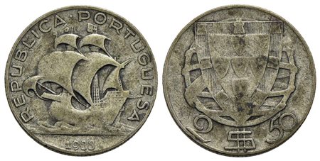 PORTOGALLO - Repubblica (1910) - 2,5 Escusos - 1933 - AG R Kr. 580<br>BB