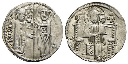 SERBIA - Stefano Uros IV (1331-1355) - Grosso - (AG g. 2,2) R Imitazione del grosso di Venezia<br>SP