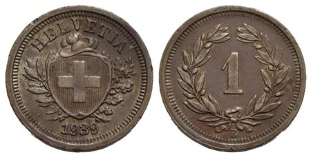 SVIZZERA - Confederazione - Rappen - 1939 B - BR R Kr. 3.2<br>BB-SPL