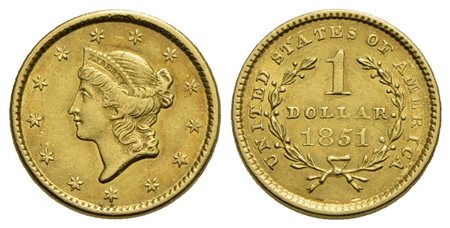 U.S.A. - Dollaro - 1851 - Liberty - AU Kr. 73<br>qFDC