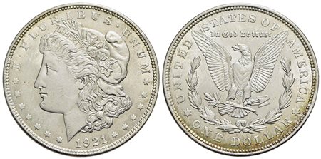 U.S.A. - Dollaro - 1921 - Morgan - AG Kr. 110<br>qFDC