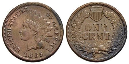 U.S.A. - Centesimo - 1885 - BR R Kr. 90a<br>FDC/qFDC