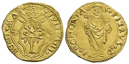 BOLOGNA - Giulio II (1503-1513) - Ducato - Stemma - R/ Figura di San Pietro - (AU g. 3,5) R CNI 11; 