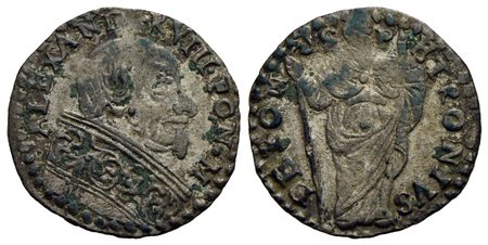 BOLOGNA - Alessandro VIII (1689-1691) - Doppio Bolognino - Busto a d. - R/ San Petronio - (MI g. 1,4