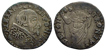 BOLOGNA - Alessandro VIII (1689-1691) - Doppio Bolognino - Busto a d. - R/ San Petronio - (MI g. 1,2