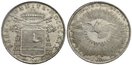 BOLOGNA - Sede Vacante (1830-1831) - Scudo - 1830 - (AG g. 26,25) R Pag. 128; Mont. 16 Fondi lucenti