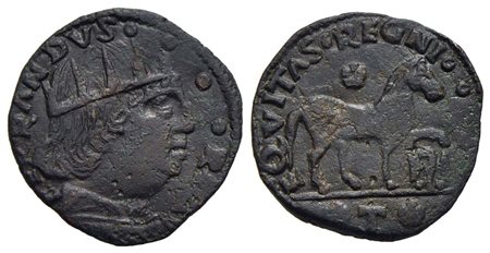 L'AQUILA - Ferdinando I d’Aragona (1458-1494) - Cavallo - Testa radiata a d. - R/ Cavallo a d.; dava