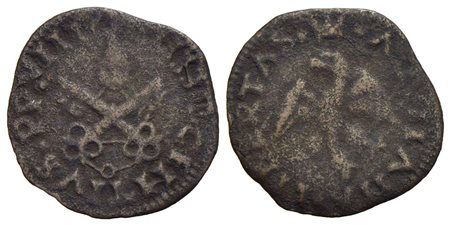 L'AQUILA - Innocenzo VIII (ribellione dell'Aquila) (1484-1486) - Cavallo - Chiavi decussate - R/ Aqu