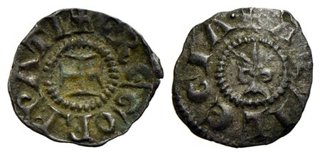 AQUILEIA - Gregorio di Montelongo (1251-1269) - Piccolo - Croce - R/ Giglio - (MI g. 0,27) RR Biaggi