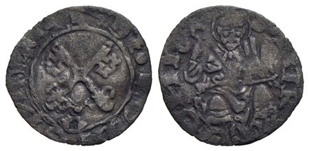 BOLOGNA - Anonime dei Pontefici (1360-1450) - Quattrino - Chiavi decussate - R/ San Petronio in tron