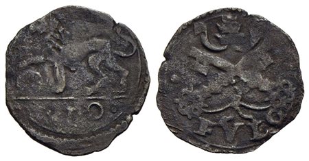 FOLIGNO - Leone X (1513-1521) - Quattrino - Leone a s. - R/ Chiavi decussate - (MI g. 0,65) R CNI 12