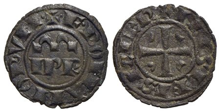 MESSINA - Federico II (1197-1250) - Denaro - (1245) - Nel campo IPR - R/ Croce accantonata - (MI g. 