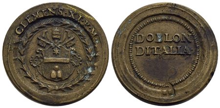 ROMA - Clemente XI (1700-1721) - Peso monetale - Stemma sormontato da triregno e chiavi decussate en