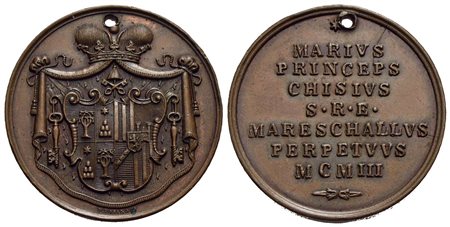 PAPALI - Sede Vacante (1903) - Medaglia - 1903 - Stemma del camerlengo - R/ Scritta Opus: Pasinati Ø