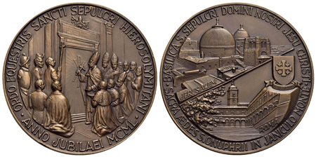 PAPALI - Pio XII (1939-1958) - Medaglia - 1950 - Anno Santo - Apertura della Porta Santa - R/ Gerusa
