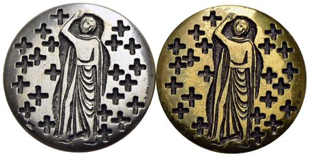 PAPALI - Paolo VI (1963-1978) - Medaglia - 1969 - Viaggio in Uganda Ø: 44 mm. - AG-AE Coppia in Ag e