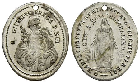 Needzo Medaglia Religiosa San Giuseppe Con Bambino – 2,5 Cm In Lega Di Zinco, Regalo Devozionale