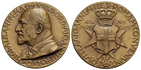 PERSONAGGI - Ludovico Chigi Della Rovere (1856-1951) - Medaglia - 1934 - Ordine di Malta - Busto a s