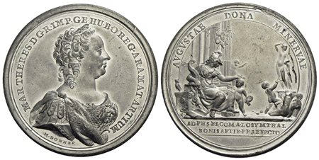 PERSONAGGI - Maria Teresa d'Austria (1740-1780) - Medaglia Opus: A. Donner Ø: 50 mm. - (MB g. 32,5)<