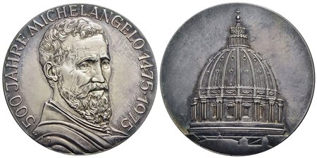 PERSONAGGI - Michelangelo Buonarroti (1475-1564) - Medaglia - 1475-1975 - 500°Anniversario della nas