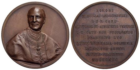 PERSONAGGI - Mieczysław Halka Ledóchowski (cardinale e arcivescovo polacco) (1822-1902) - Medaglia -