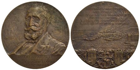 PERSONAGGI - Paolo Boselli (politico) (1838-1932) - Medaglia - 1913 - i concittadini Savonesi - Bust