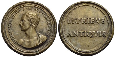 PERSONAGGI - Philipp Stosch (Archeologo e numismatico tedesco) (1691-1757) - Medaglia - 1717 - Busto